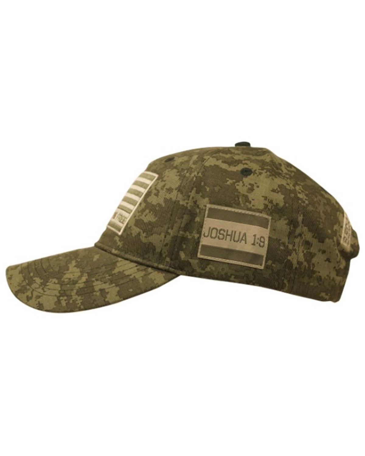Hold Fast Men's Land Of The Free Camo Print Ball Cap 5 Hold Fast Men's Land Of The Free Camo Print Ball Cap - Image 3
