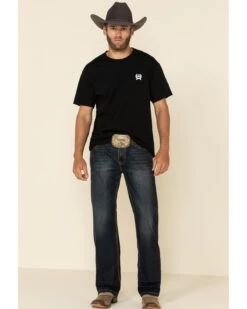 Rock & Roll Denim Men's Dark Reflex Double Barrel Relaxed Straight Jeans -Western Cowboy World 2000323846 402 P2