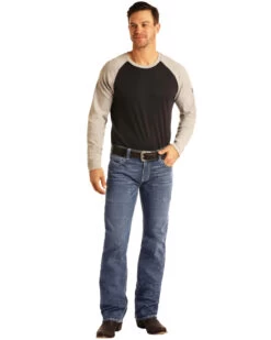 Rock & Roll Denim Men's FR Pistol Light Classic Straight Work Jeans 11 Rock & Roll Denim Men's FR Pistol Light Classic Straight Work Jeans -Western Cowboy World 2000323862 400 P5