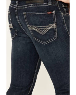 Rock & Roll Denim Men's FR Dark Reflex Revolver Slim Straight Work Jeans -Western Cowboy World 2000323863 401 P3