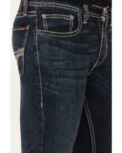 Rock & Roll Denim Men's FR Dark Reflex Revolver Slim Straight Work Jeans -Western Cowboy World 2000323863 401 P4