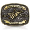 Montana Silversmiths Men's Dale Brisby Invitational 1987 Trophy Buckle -Western Cowboy World 2000325562 221 P1