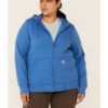 Carhartt Women's Clarksburg Zip-Front Hooded Work Sweatshirt - Plus 2 Carhartt Women's Clarksburg Zip-Front Hooded Work Sweatshirt - Plus -Western Cowboy World 2000330886 420 P1