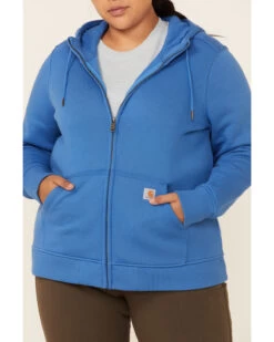 Carhartt Women's Clarksburg Zip-Front Hooded Work Sweatshirt - Plus 8 Carhartt Women's Clarksburg Zip-Front Hooded Work Sweatshirt - Plus -Western Cowboy World 2000330886 420 P3