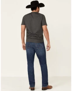 Wrangler Retro Premium Men's Platte Dark Stretch Slim Straight Jeans -Western Cowboy World 2000331419 400 P3
