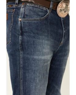 Wrangler Retro Premium Men's Platte Dark Stretch Slim Straight Jeans -Western Cowboy World 2000331419 400 P5