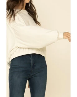 Z Supply Women's Bodhi Velour Sweatshirt -Western Cowboy World 2000333002 103 P3