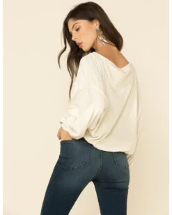 Z Supply Women's Bodhi Velour Sweatshirt -Western Cowboy World 2000333002 103 P5