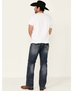 Rock & Roll Denim Men's Dark Double Barrel Relaxed Straight Leg Jeans -Western Cowboy World 2000333350 400 P2