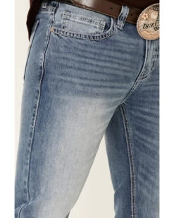 Rock & Roll Denim Men's Light Vintage Revolver Stretch Slim Straight Jeans 10 Rock & Roll Denim Men's Light Vintage Revolver Stretch Slim Straight Jeans -Western Cowboy World 2000333354 400 P4