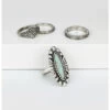Prime Time Women's Silver Turquoise Ring Set -Western Cowboy World 2000333944 040 P1