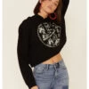 Country Deep Women's Hotter Then A 2 Dollar Cropped Hooded Sweatshirt -Western Cowboy World 2000335282 001 P1