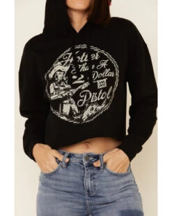 Country Deep Women's Hotter Then A 2 Dollar Cropped Hooded Sweatshirt -Western Cowboy World 2000335282 001 P4