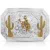 Montana Silversmiths Men's Desert Joy Cactus Ranch Rodeo Bucking Horse Buckle -Western Cowboy World 2000335874 040 P1