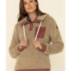 Wanakome Women's Fay Snap Neck Sherpa Hooded Pullover -Western Cowboy World 2000336329 280 P1