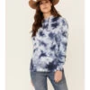 Hooey Women's Tie Die Logo Graphic Hoodie 2 Hooey Women's Tie Die Logo Graphic Hoodie -Western Cowboy World 2000337409 410 P1