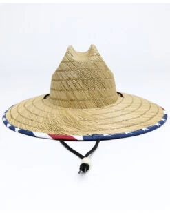 Cody James Men's USA Strong Lifeguard Straw Sun Hat -Western Cowboy World 2000338987 942 P3