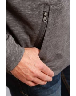 Stetson Men's USA Slub French Terry Hooded Sweatshirt 6 Stetson Men's USA Slub French Terry Hooded Sweatshirt -Western Cowboy World 2000339697 020 P2