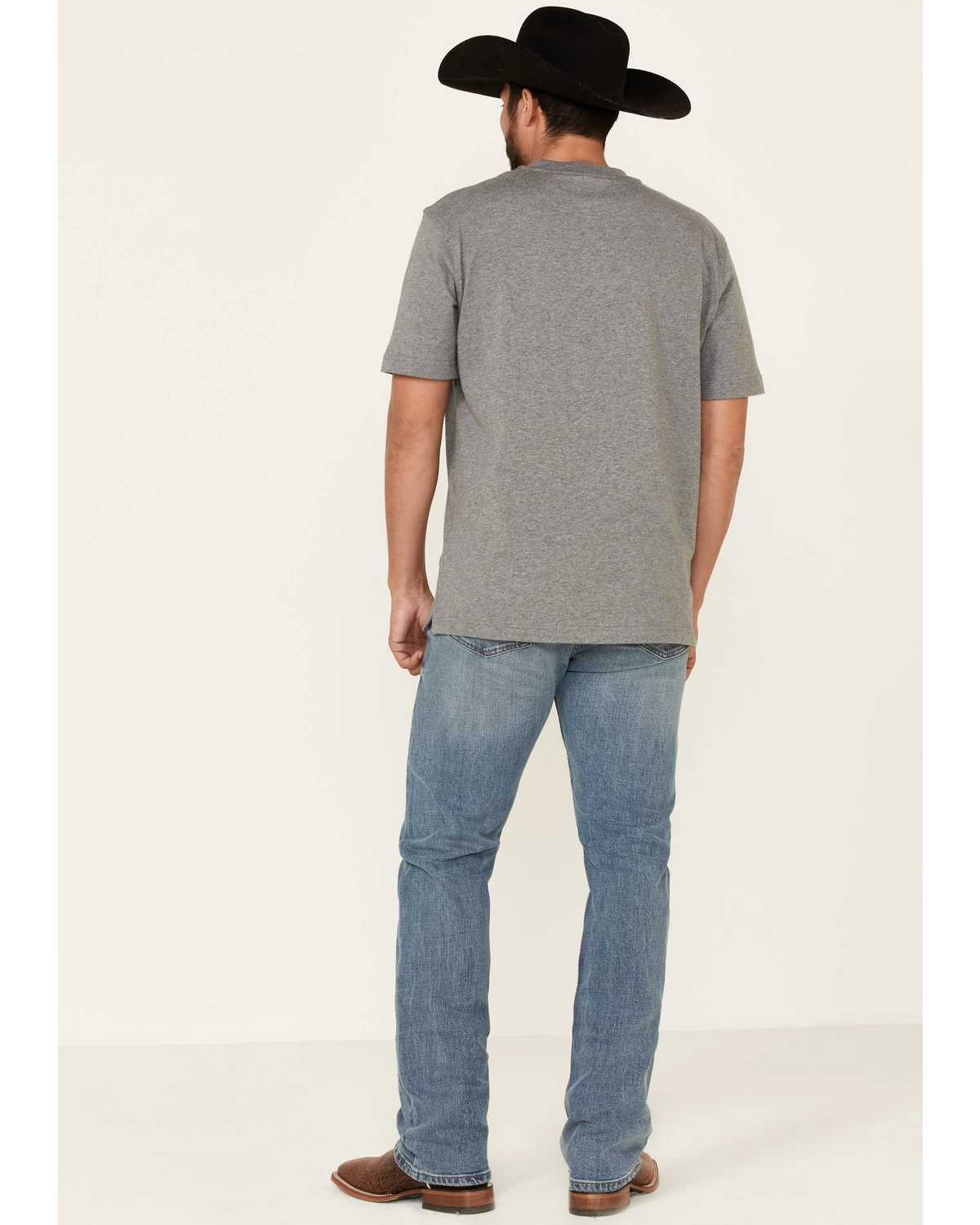 Wrangler 20X Men's Misty Vintage Light Wash Stretch Slim Bootcut Jeans 5 Wrangler 20X Men's Misty Vintage Light Wash Stretch Slim Bootcut Jeans - Image 3