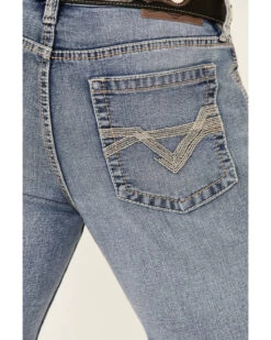 Cody James Men's Mustang Light Wash Stretch Slim Straight Jeans -Western Cowboy World 2000341540 400 P4