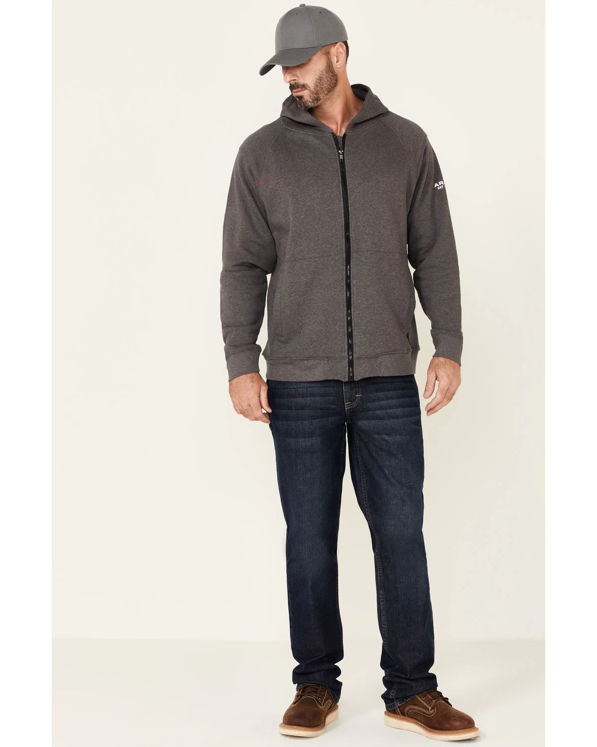 Ariat Men's FR Rev Full Cover Flag Graphic Zip-Front Hooded Work Jacket 4 Ariat Men's FR Rev Full Cover Flag Graphic Zip-Front Hooded Work Jacket - Image 2