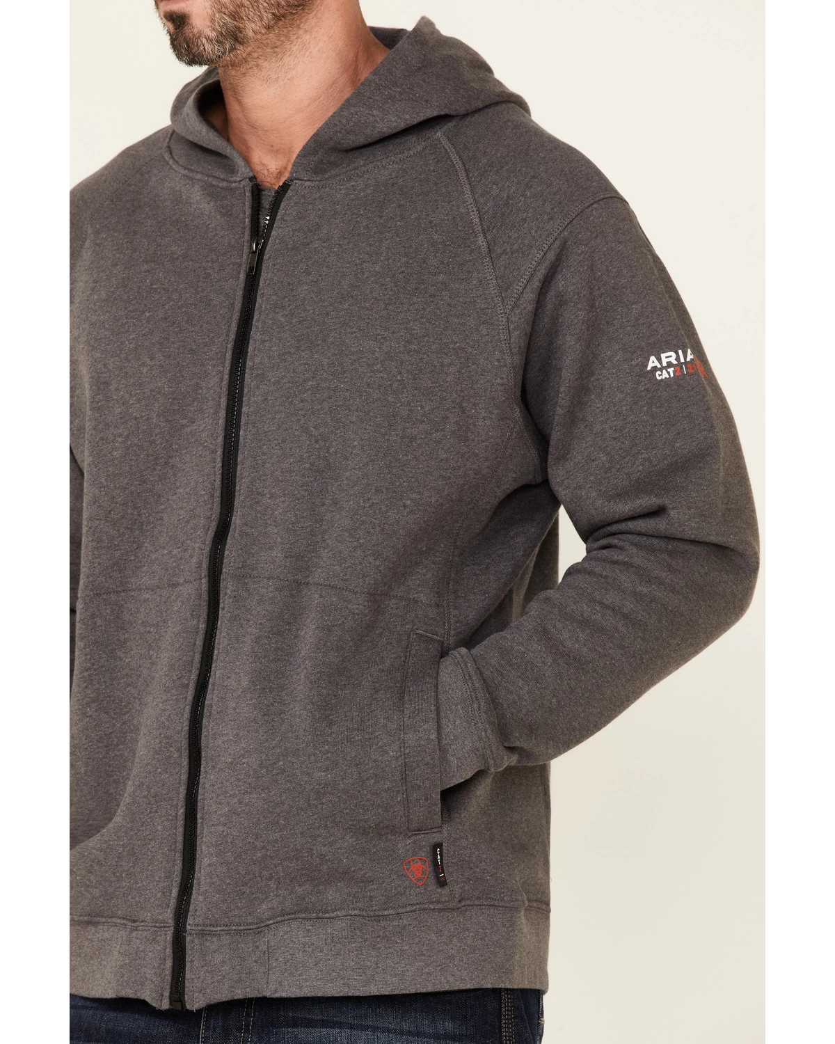 Ariat Men's FR Rev Full Cover Flag Graphic Zip-Front Hooded Work Jacket 5 Ariat Men's FR Rev Full Cover Flag Graphic Zip-Front Hooded Work Jacket - Image 3