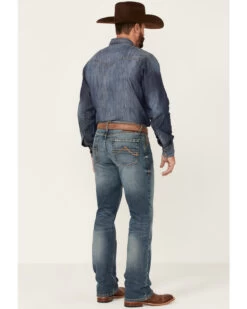 Ariat Men's M4 Campbell 2X Medium Wash Performance Relaxed Bootcut Jeans -Western Cowboy World 2000341791 400 P3