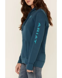 Ariat Women's Eurasian R.E.A.L Arm Logo Graphic Hoodie -Western Cowboy World 2000341891 410 P4