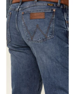 Wrangler Retro Premium Men's Harrick Dark Wash Stretch Slim Straight Jeans -Western Cowboy World 2000342091 400 P3