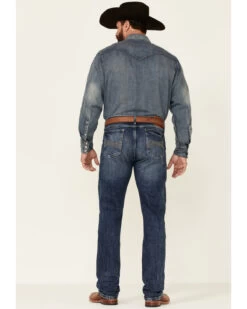 Wrangler 20X Men's Shore Medium Wash Stretch Slim Straight Jeans - Long 9 Wrangler 20X Men's Shore Medium Wash Stretch Slim Straight Jeans - Long -Western Cowboy World 2000342095 400 P4