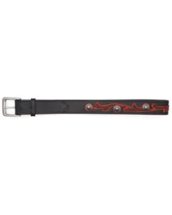 Cody James Men's Western Scrolled Skull Concho Western Belt -Western Cowboy World 2000342405 001 P2