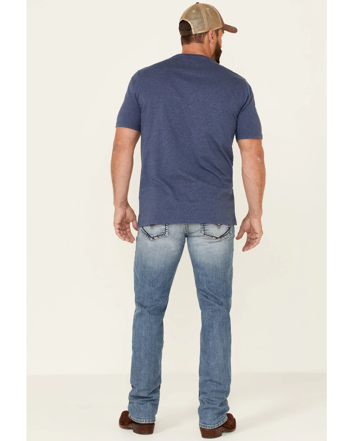 Moonshine Spirit Men's Grant Medium Wash Stretch Slim Straight Jeans 4 Moonshine Spirit Men's Grant Medium Wash Stretch Slim Straight Jeans - Image 2