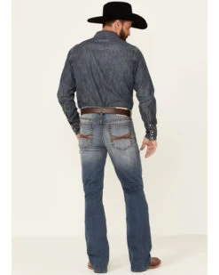 Cody James Core Men's Silver Spur Medium Wash Performance Stretch Slim Bootcut Jeans -Western Cowboy World 2000342679 400 P2
