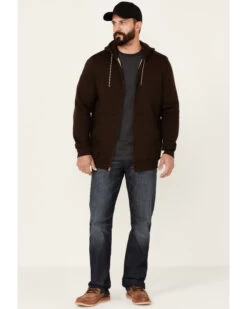 Moonshine Spirit Men's Brown Koa Wood Zip-Front Hooded Jacket -Western Cowboy World 2000342815 200 P2