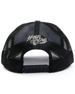 Moonshine Spirit Men's Country Music & Beer Flag Patch Mesh-Back Ball Cap -Western Cowboy World 2000342947 020 P3