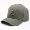 Hawx Men's Gray Embroidered Logo Solid-Back Ball Cap