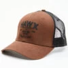 Hawx Men's Dark Brown Logo Graphic Mesh-Back Ball Cap -Western Cowboy World 2000342950 201 P1