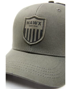 Hawx Men's Olive Shield Logo Patch Mesh-Back Ball Cap -Western Cowboy World 2000342951 341 P2
