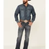Rock & Roll Denim Men's Revolver Medium Vintage Stretch Slim Straight Jeans 1 Rock & Roll Denim Men's Revolver Medium Vintage Stretch Slim Straight Jeans -Western Cowboy World 2000345009 400 P1