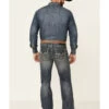 Rock & Roll Denim Men's Pistol Dark Vintage Wash Regular Straight Jeans 2 Rock & Roll Denim Men's Pistol Dark Vintage Wash Regular Straight Jeans -Western Cowboy World 2000345012 400 P1