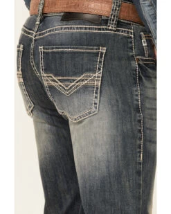 Rock & Roll Denim Men's Pistol Medium Vintage Stretch Regular Straight Jeans 9 Rock & Roll Denim Men's Pistol Medium Vintage Stretch Regular Straight Jeans -Western Cowboy World 2000345202 400 P4