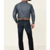 Rock & Roll Denim Men's Hooey Dark Wash Reflex Revolver Slim Straight Jeans 1 Rock & Roll Denim Men's Hooey Dark Wash Reflex Revolver Slim Straight Jeans -Western Cowboy World 2000345206 400 P1