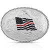 Montana Silversmiths Thin Red Line Flag Buckle
