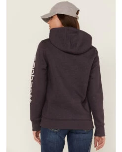 Carhartt Women's Gray Relaxed Midweight Logo Sleeve Graphic Hooded Sweatshirt 8 Carhartt Women's Gray Relaxed Midweight Logo Sleeve Graphic Hooded Sweatshirt -Western Cowboy World 2000346369 020 P3