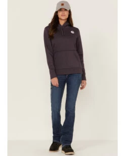 Carhartt Women's Gray Relaxed Midweight Logo Sleeve Graphic Hooded Sweatshirt 9 Carhartt Women's Gray Relaxed Midweight Logo Sleeve Graphic Hooded Sweatshirt -Western Cowboy World 2000346369 020 P4