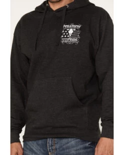 Cowboy Hardware Men's Gray To The Core Graphic Hooded Sweatshirt -Western Cowboy World 2000346628 020 P3