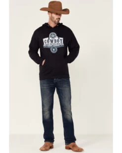 Cowboy Hardware Men's Navy Breed Graphic Hooded Sweatshirt -Western Cowboy World 2000346629 410 P2