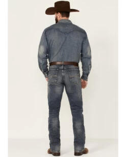 Wrangler 20X Men's No.42 Cayuse Medium Wash Stretch Slim Bootcut Jeans -Western Cowboy World 2000346862 400 P3