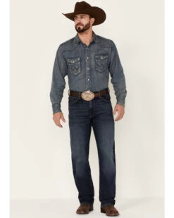 Wrangler 20X Men's Dusk Dark Wash Stretch Extreme Relaxed Straight Jeans