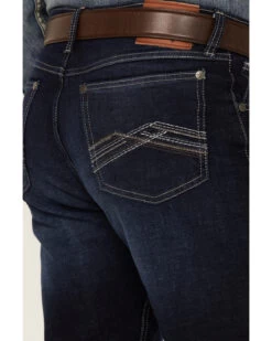 Wrangler 20X Men's Azure Vintage Dark Wash Stretch Slim Bootcut Jeans -Western Cowboy World 2000346865 400 P4